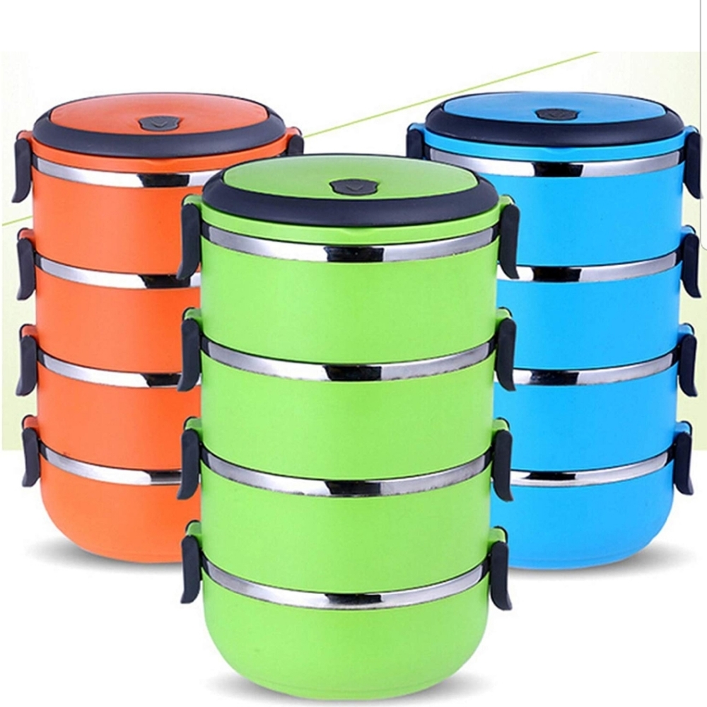 Lunch Box Four Layers Stainless Steel